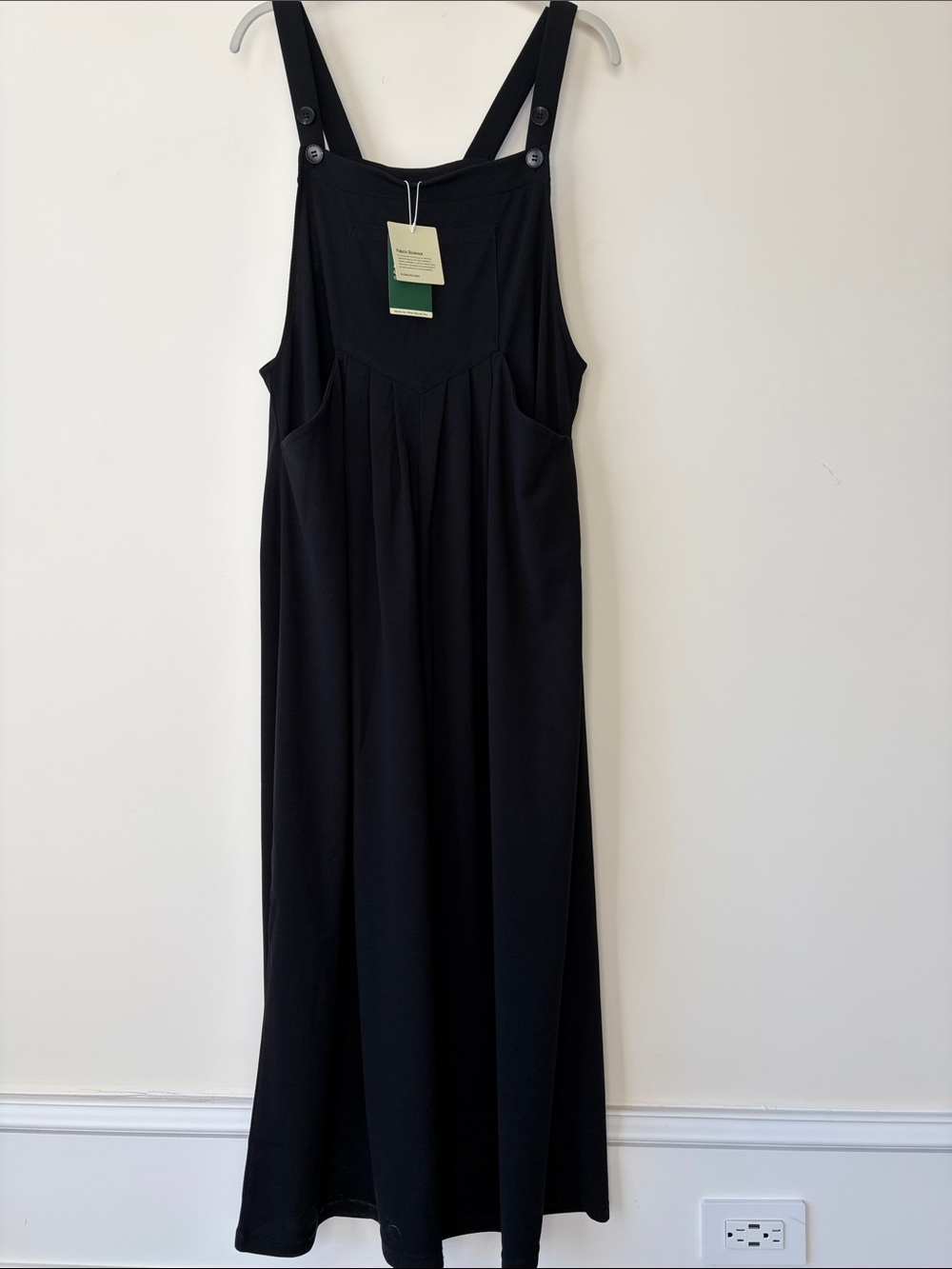 HALARA Black Breezeful™ Adjustable Strap Wide Leg Jumpsuit Women’s Size XL-P NWT